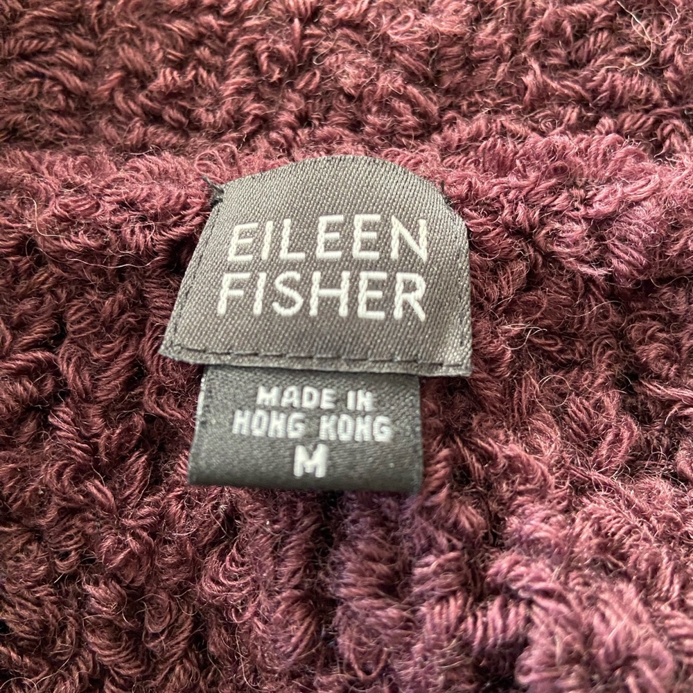Plum Eileen Fisher sweater - Picture 3 of 3